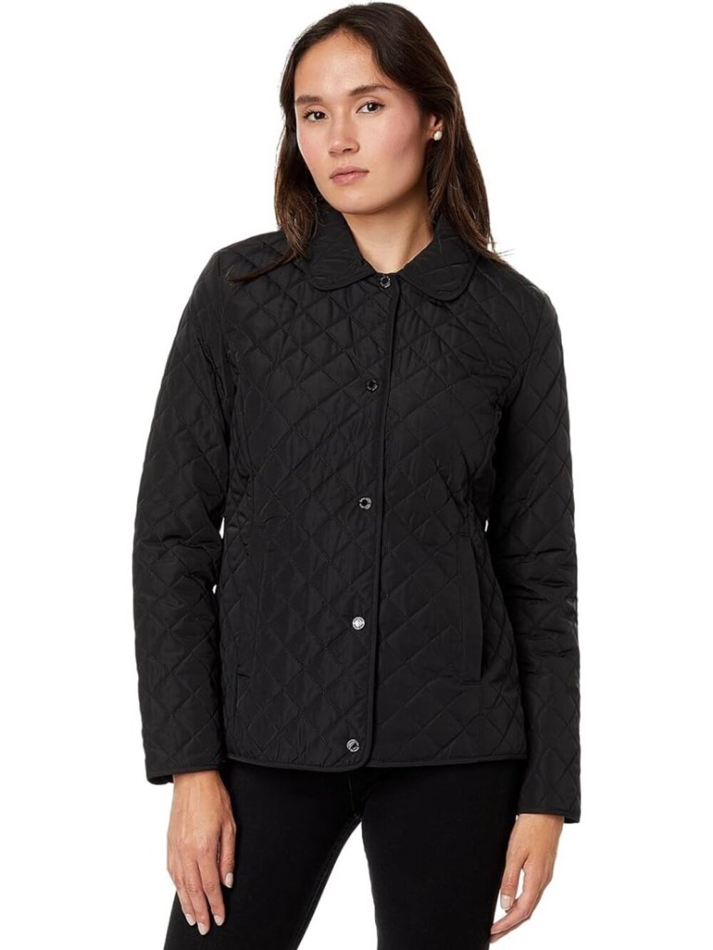 New Calvin Klein Short Quilted Jacket, Black, XL (US 16)